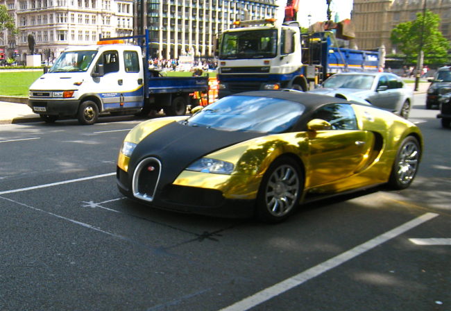 Altın Kaplama Bugatti Veyron – 10 milyon dolar