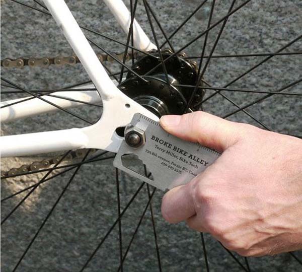 Bir bisiklet tamircisinin son derece kullanışlı kartviziti